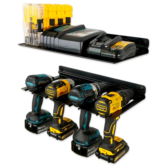 Drill Power Tool Organizer with Shelf