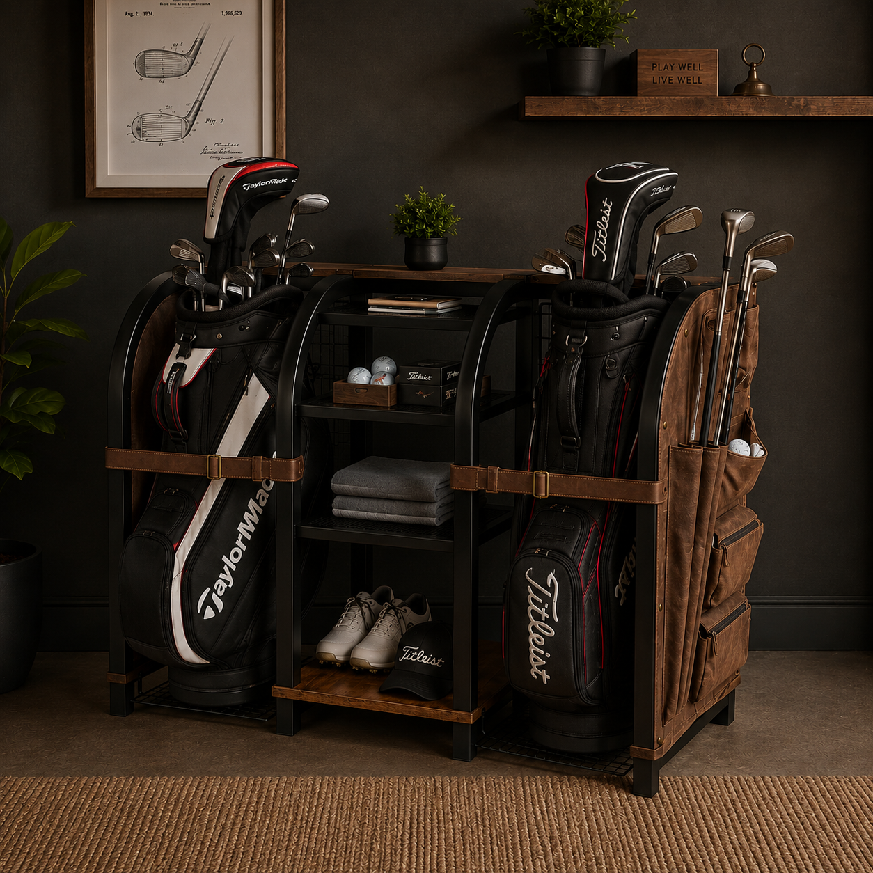 Heritage Freestanding Golf Organizer