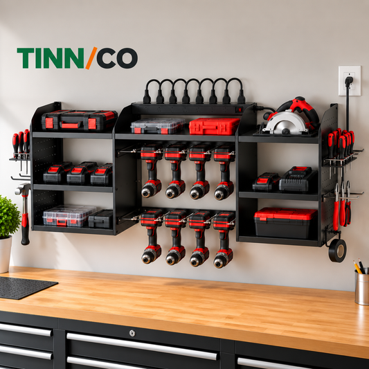 VEVOR 3-Tier Power Tool Organizer with Charging Station